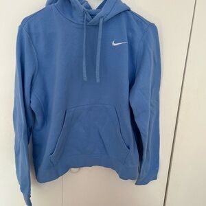 Blue Nike hooded sweatshirt